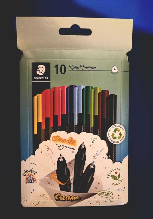 Canetas Staedtler Triplus Fineliner 10 cores – NOVAS