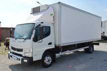 Mitsubishi CANTER FUSO 9C18 CHŁODNIA+DRZWI IZOTERMA KONTENER  nr.112 Mroźnia 1. Wł TKing V500 MAX Stacjonarna i od silnika 3 Fotele