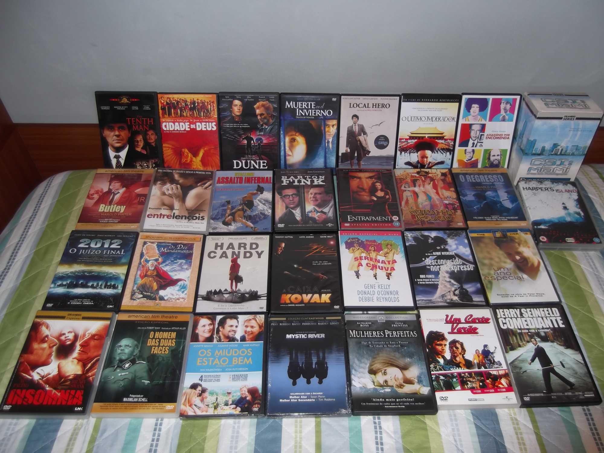 Lote de DVDs (inclui filmes de importação)