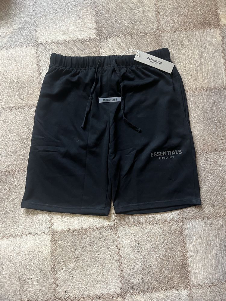 Essentials | шорти широкі rap sk8 y2k short шорти чорні