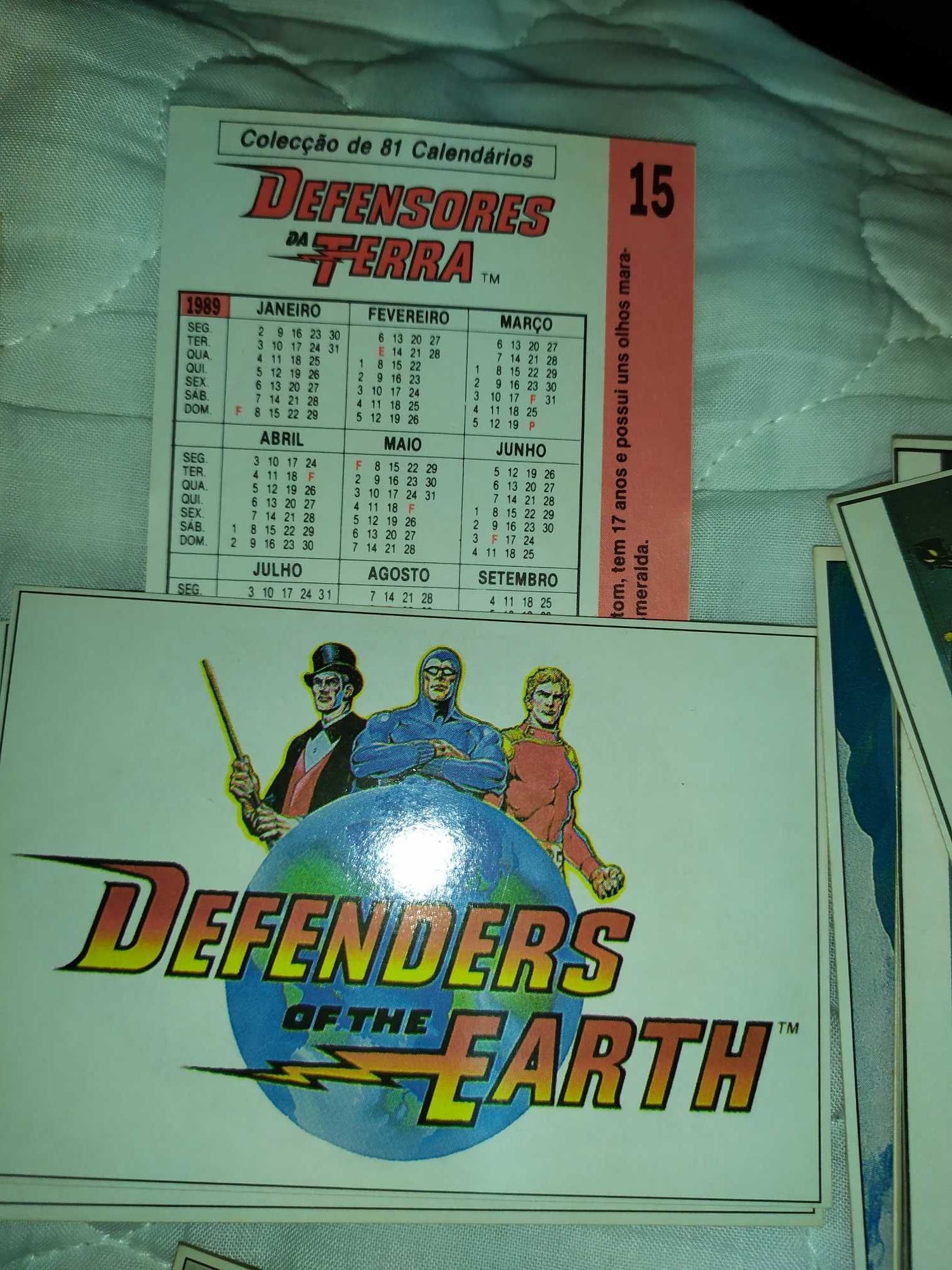 Defenders of the Earth - 1989 - calendários