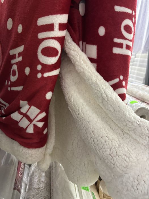 Новорічний плед на екоовчині