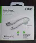 Кабель Belkin PVC USB - Lightning (M/M), 0.15 м, White (CAA001BT0MWH)