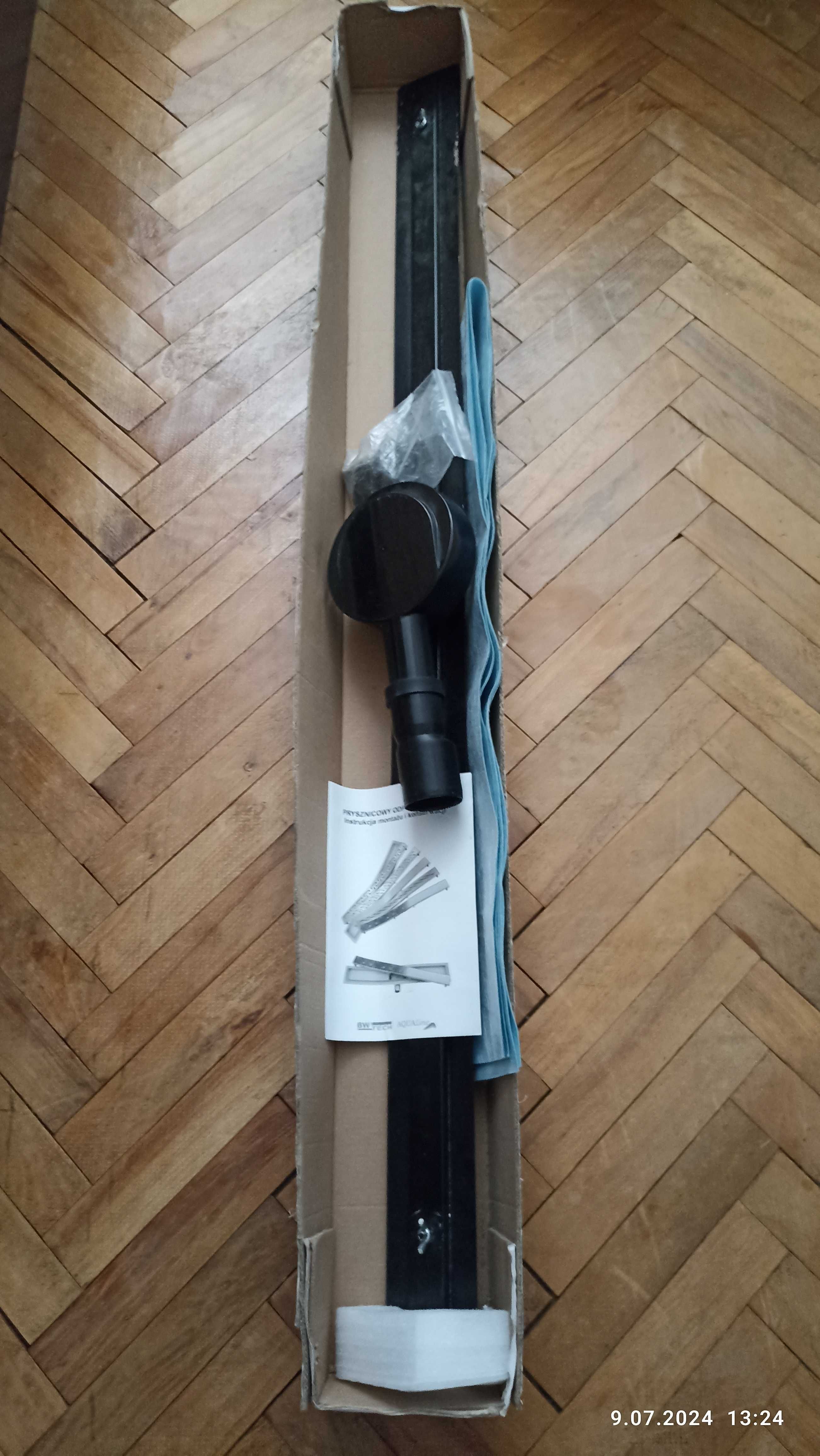 Odpływ liniowy czarny długi