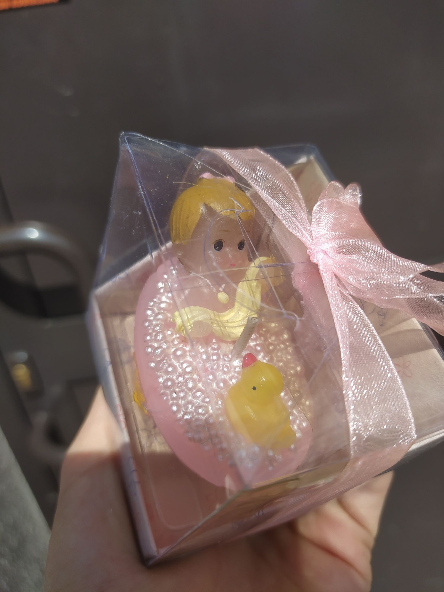 Świeczka ozdobna, baby shower