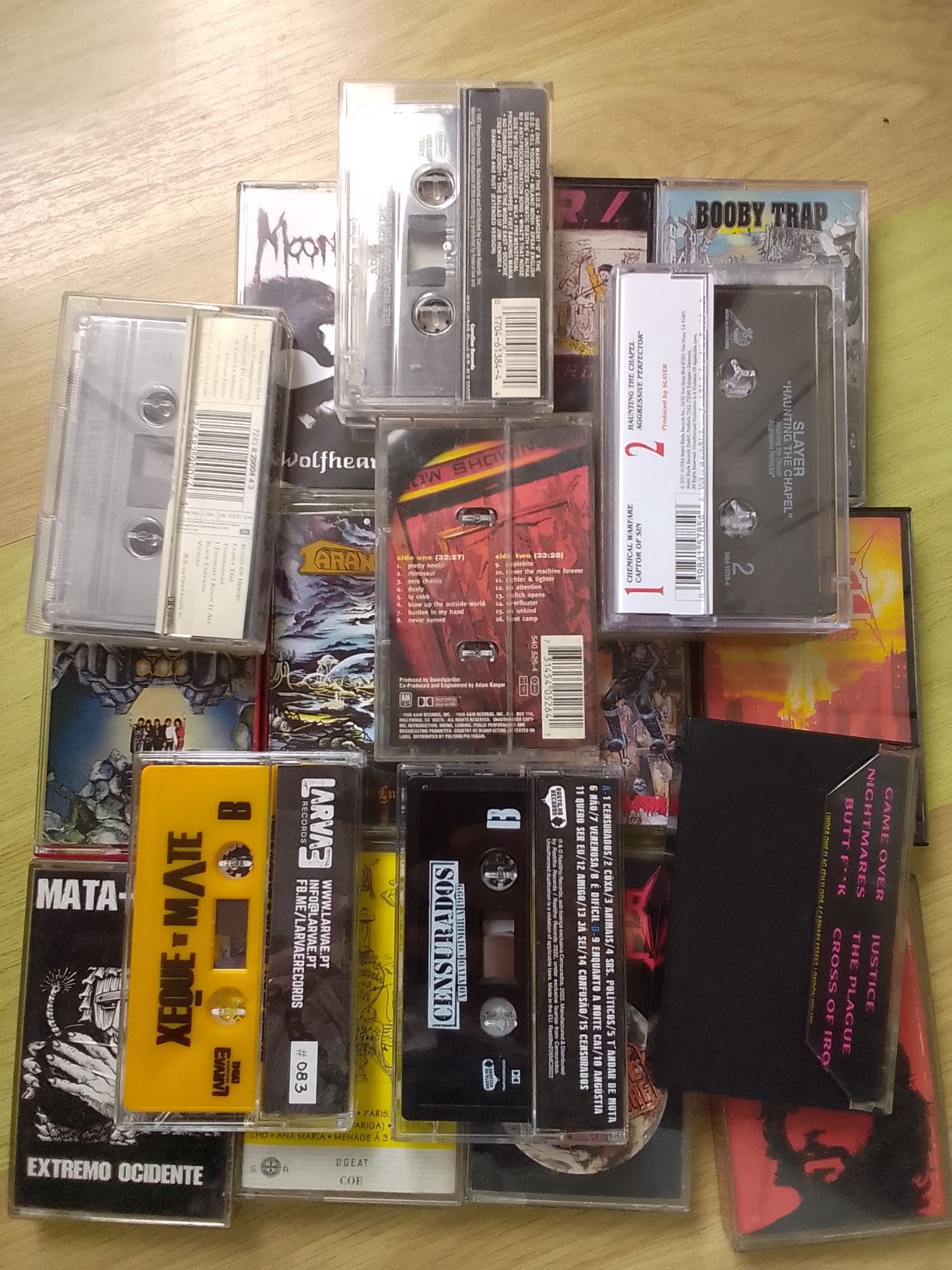 Cassetes audio heavy death punk rock speed metal