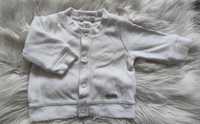 Sweterek niemowlęcy biały welurowy H&M rozmiar 50