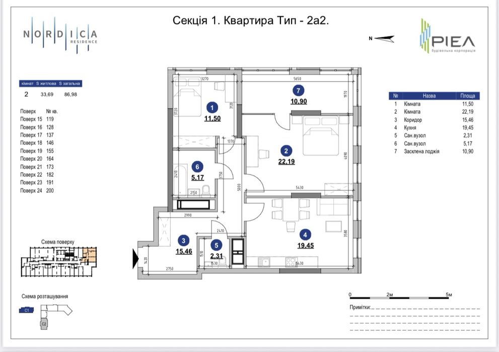 єОселя! Від забудовника , БЕЗ % 3к  ЖК Nordica Residenc (секція №1) !