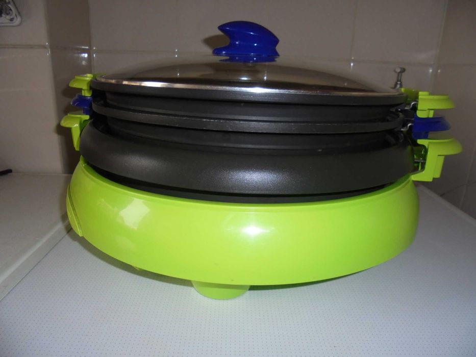 Grelhador Multi Gril 3 em 1 novo lindo