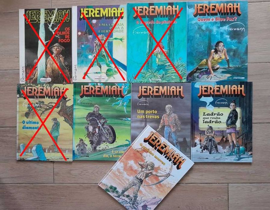 Nove livros da coleção Jeremiah,
