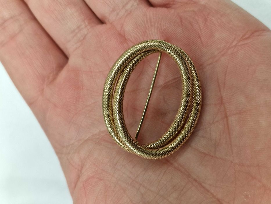 Złota broszka damska/ 583/ 5.27 gram/ lite złoto/ Polska 1986-96