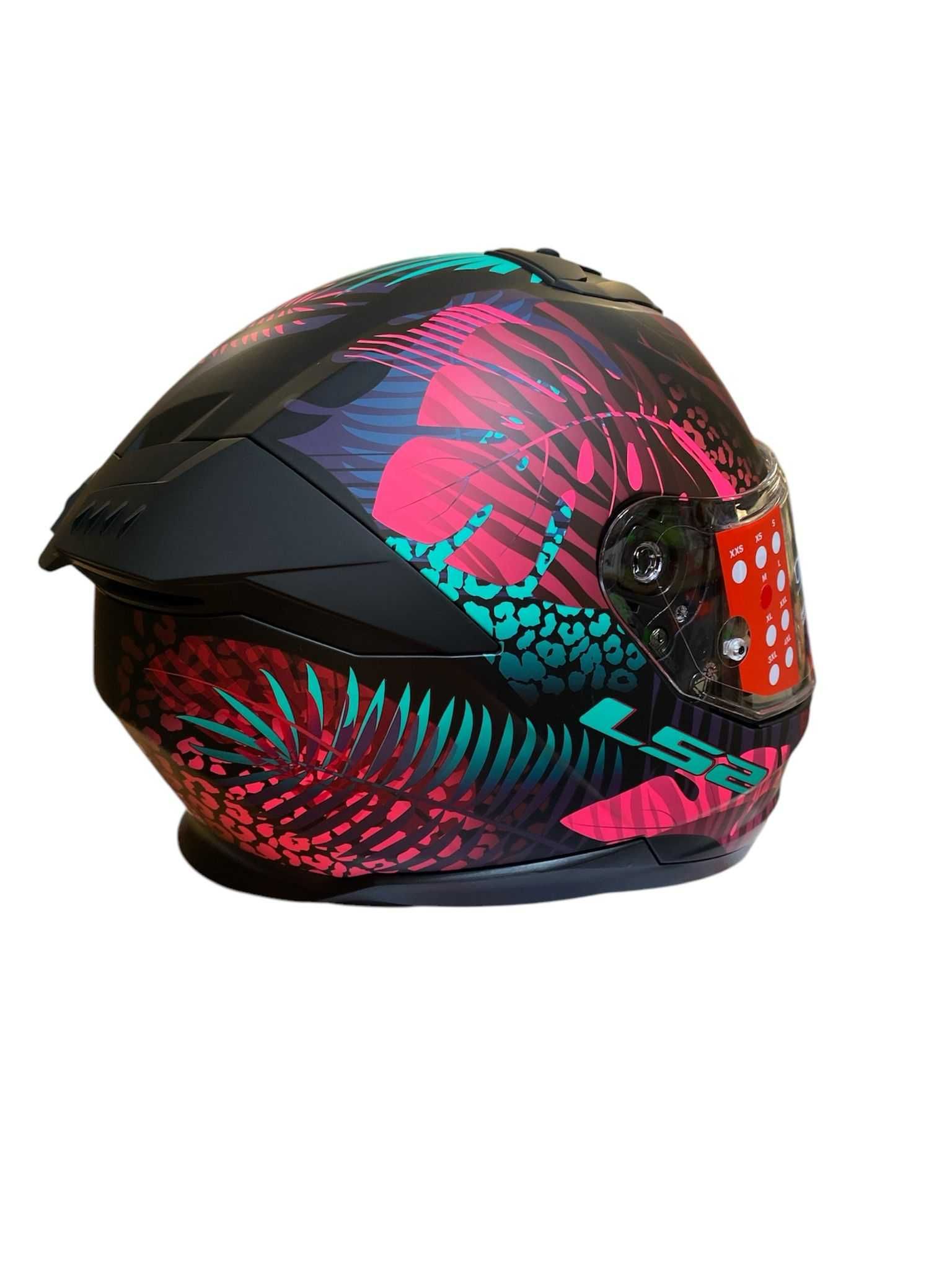 Nowy!!! Kask Motocyklowy Stream II JUNGLE Matt Black Pink