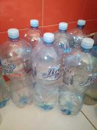 Чистые пластиковые бутылки из-под воды. 6 мешков.