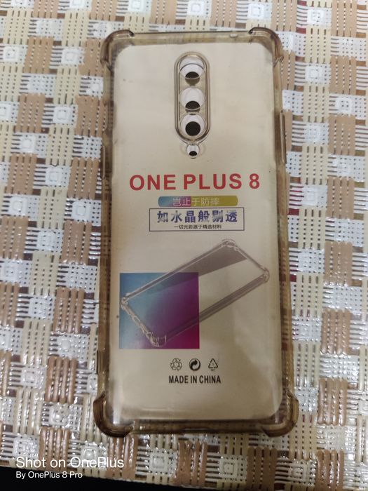 Прозрачный чехол OnePlus 8 (усиленный углами)