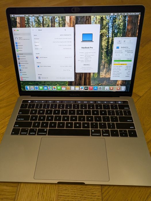 MacBook pro 2019, 13", і5, 16/256 ГБ.