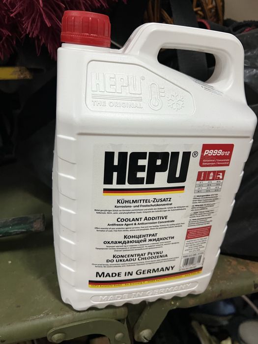 Антифриз концентрат Hepu P999-G12 (Хепу) Червоний 5 л P999-G12