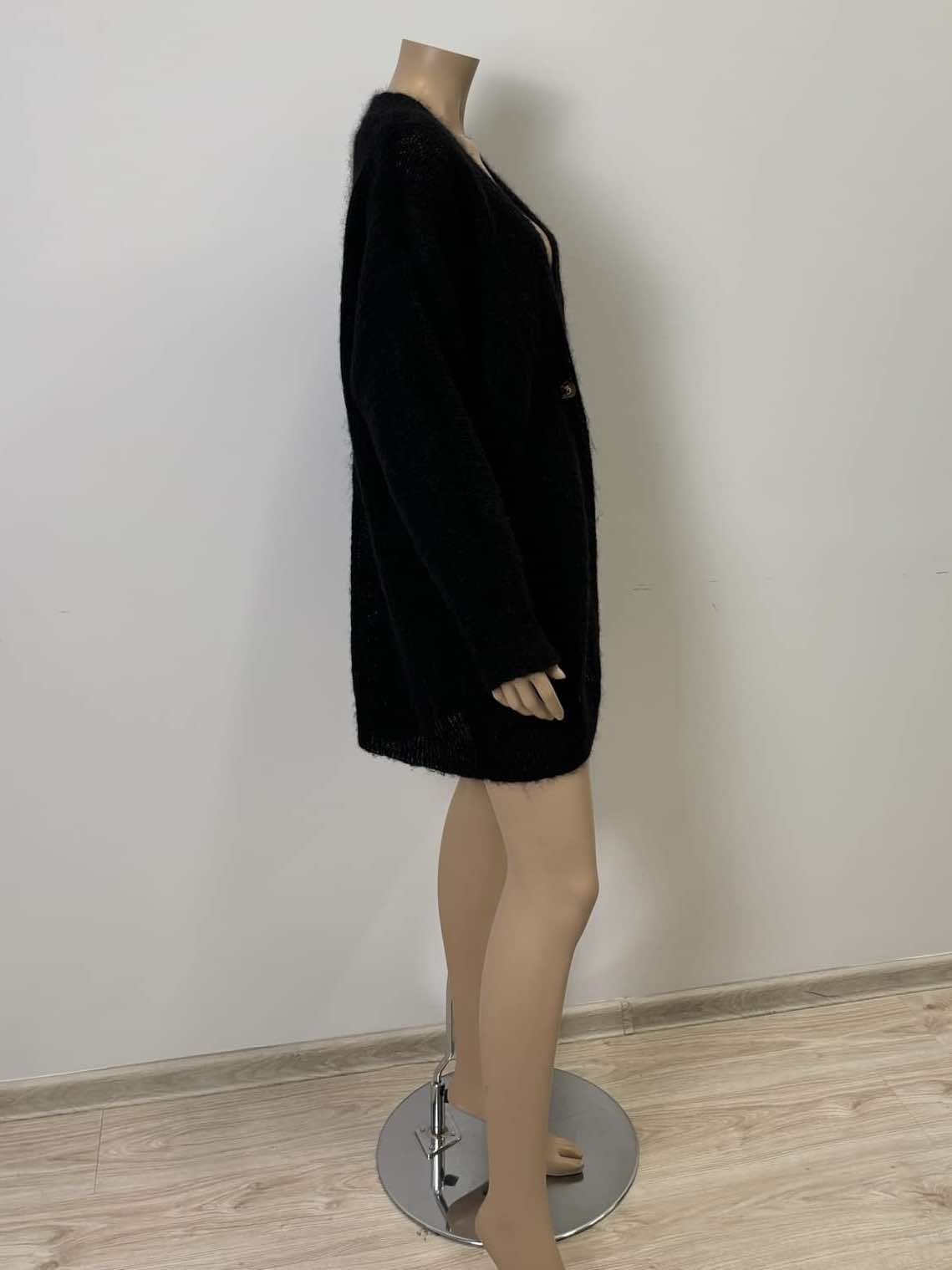 Gestuz kardigan oversize sweter damski XS/S moher wełna 
55%moher 
15%