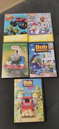 Filmy DVD Bob Budowniczy, Psi Patrol, Tomek i przyjaciele, Blaze