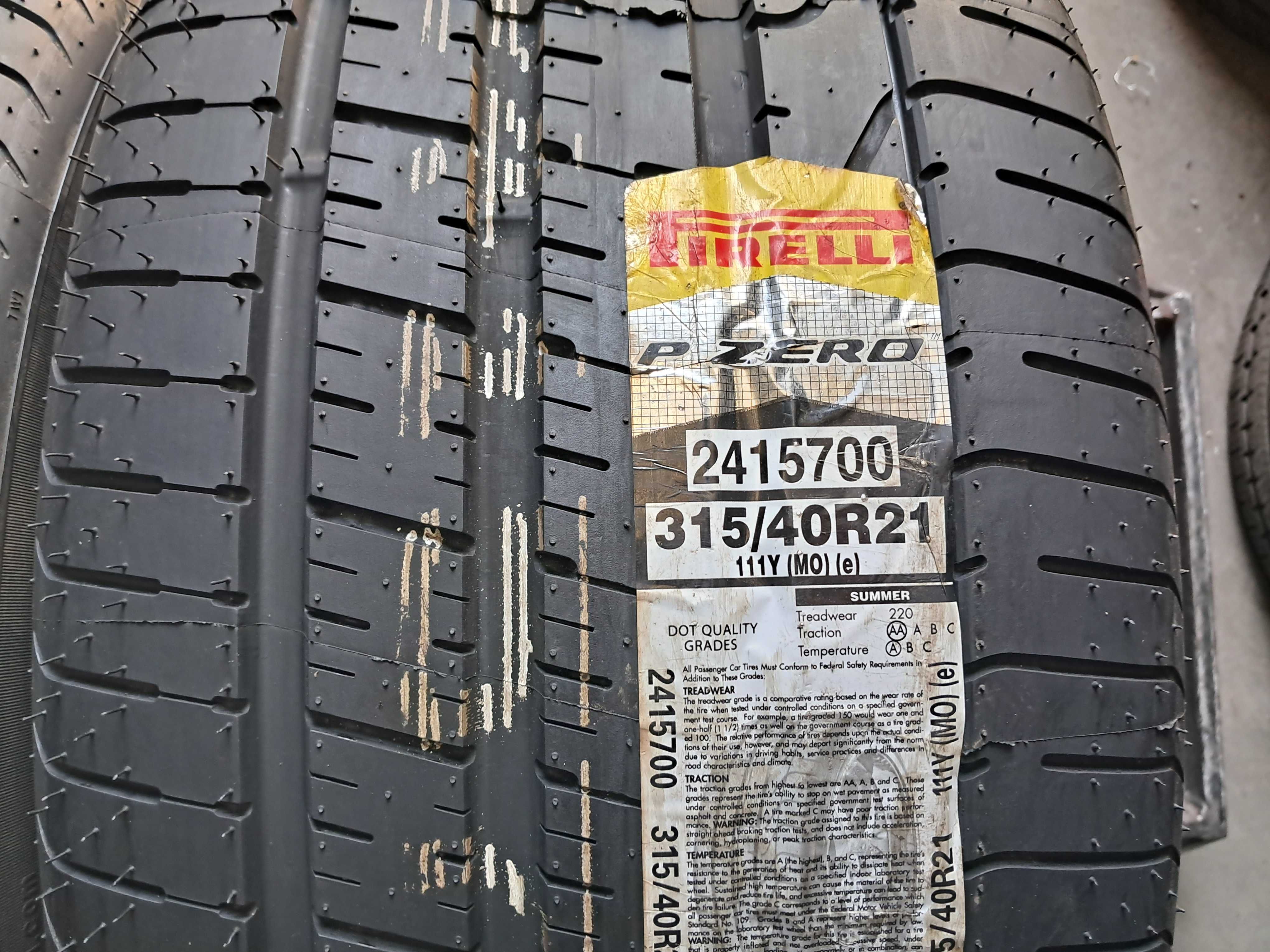 Резина літня Нова 315/40 R21 Pirelli P Zero (арт. 9782)