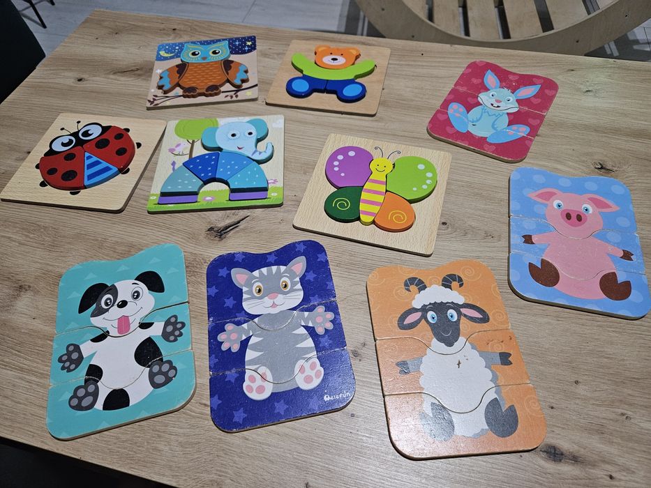 Układanki drewniane