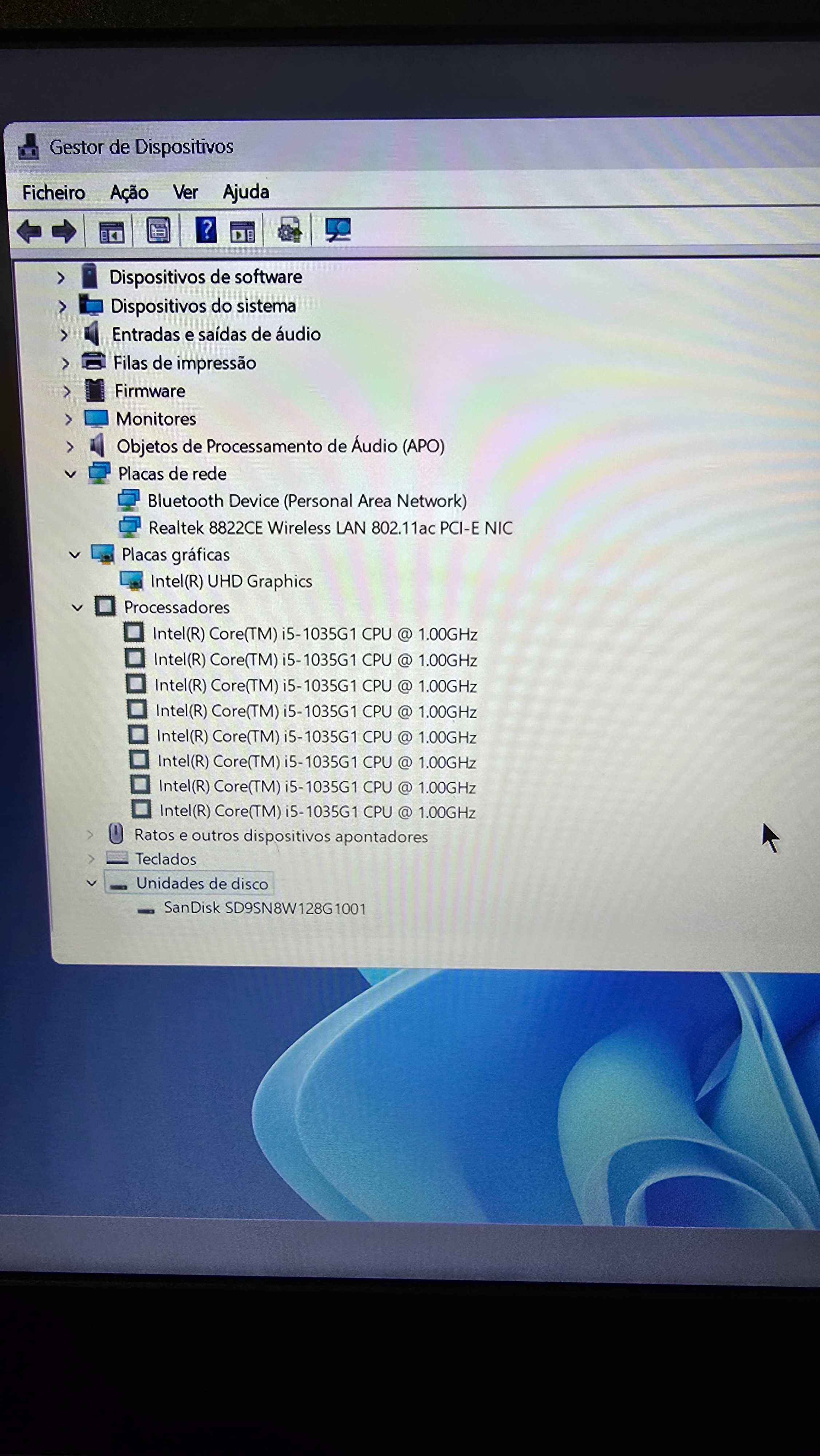 Portatil Lenovo 14" i5 10ª geração, 8gb Ram, SSD