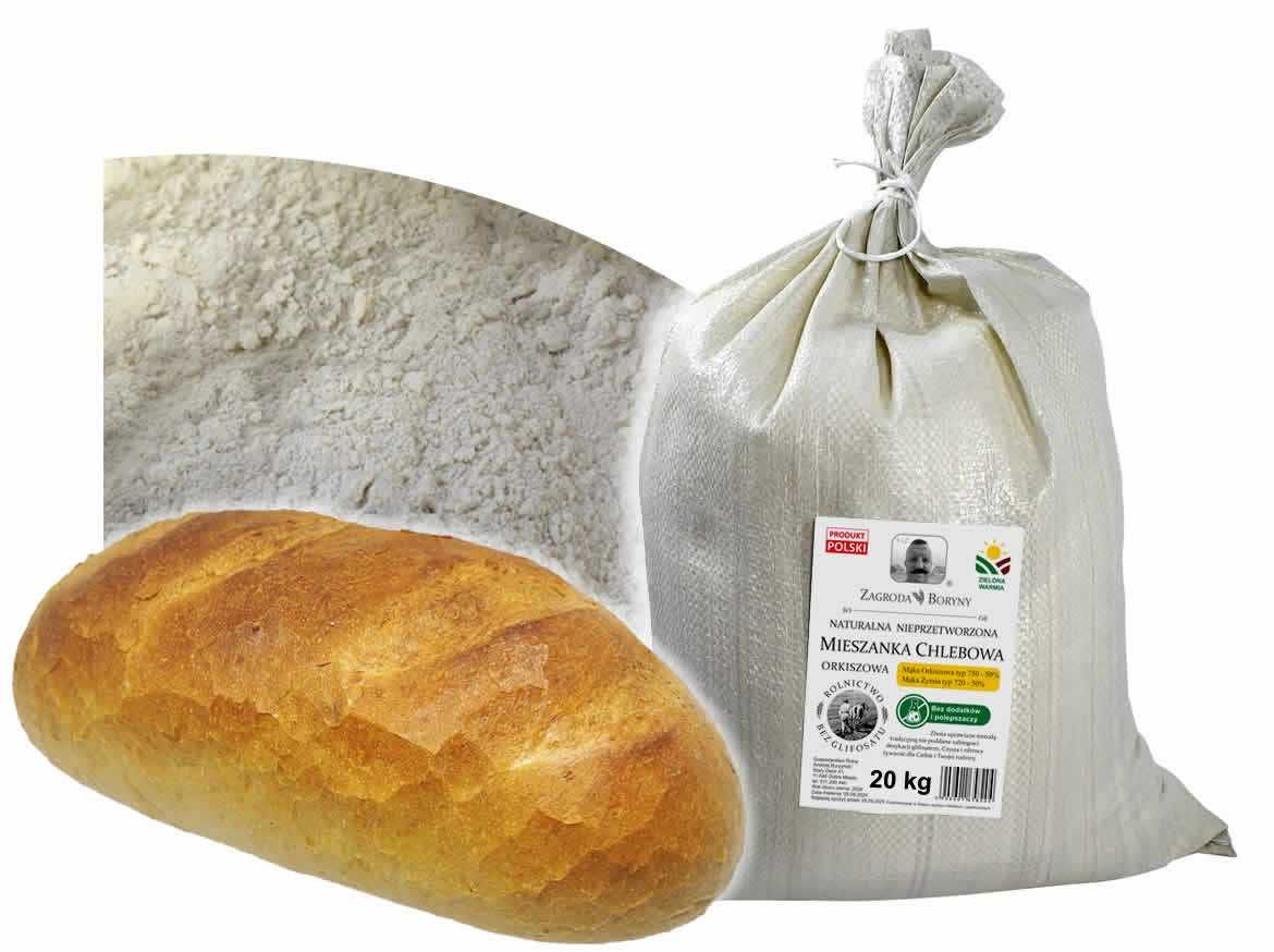 Mieszanka Chlebowa Zdrowotna Orkisz + Żyto 20 KG EKO