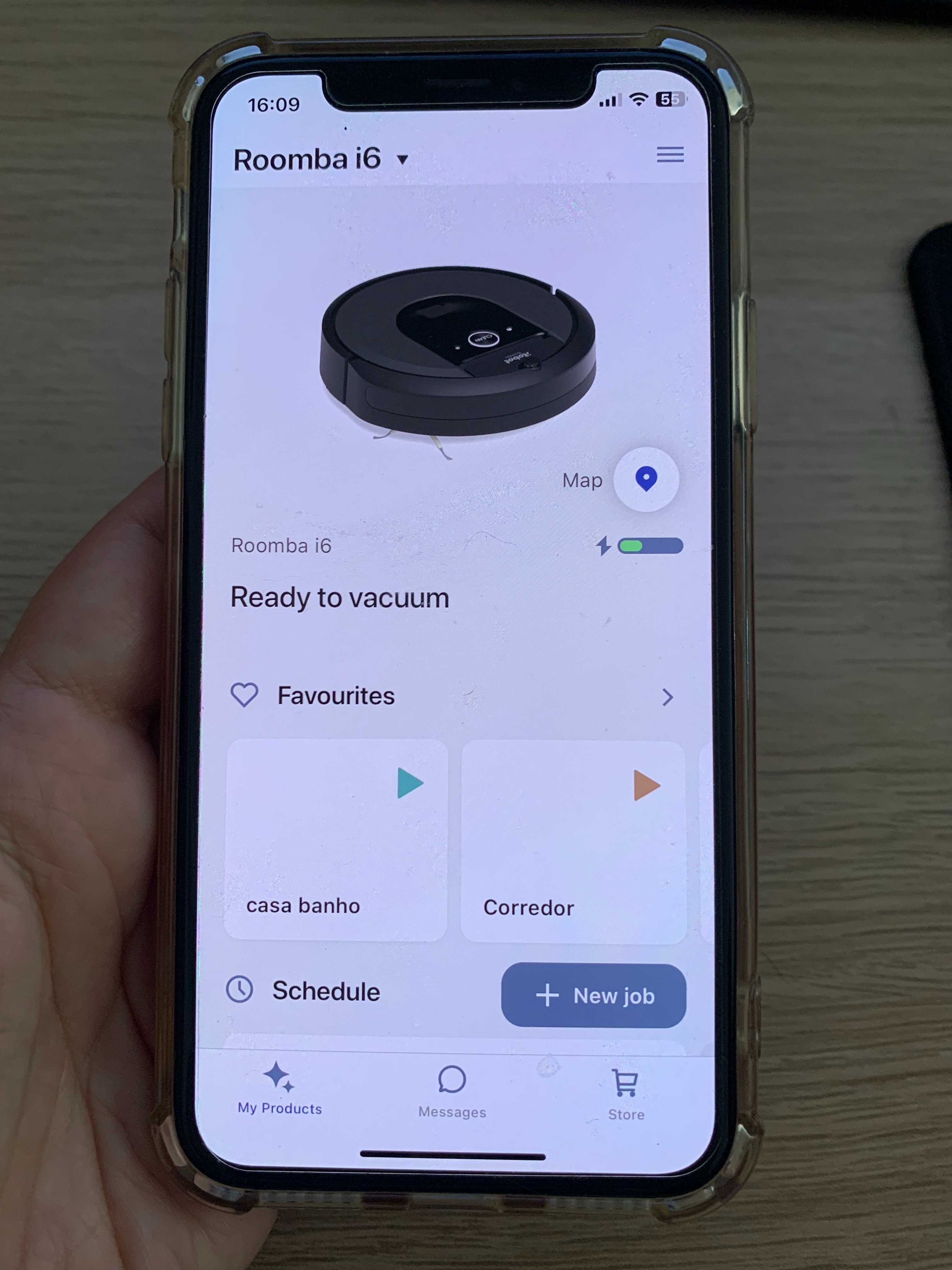 Robot aspirador Roomba® i6 com ligação Wi-Fi