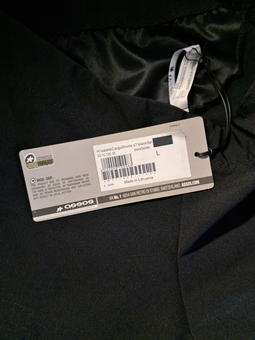 Szorty rowerowe CARGO ASSOS – rozmiar L - nowe