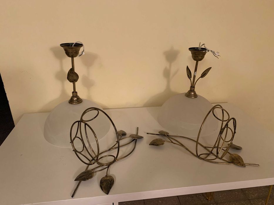 lampa wisząca 2szt + kwietnik 2 szt. komplet