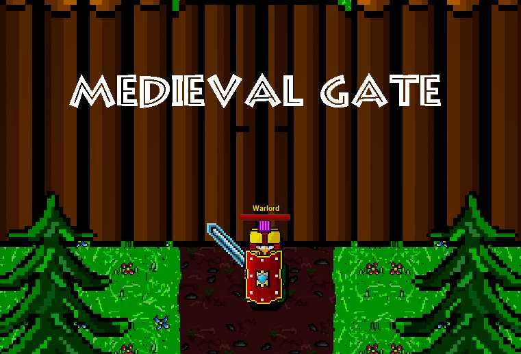 Medieval gate 2D RPG