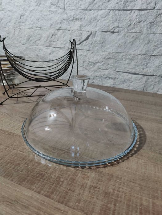 Тортниця скляна 32 см