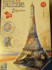 Puzzle 3d Ravensburg  Flag Edition Wieża Eiffela, 12+