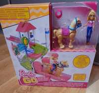 Barbie On The Go - Wyścig Kucyków Zestaw + Lalka - zestaw jak NOWY.