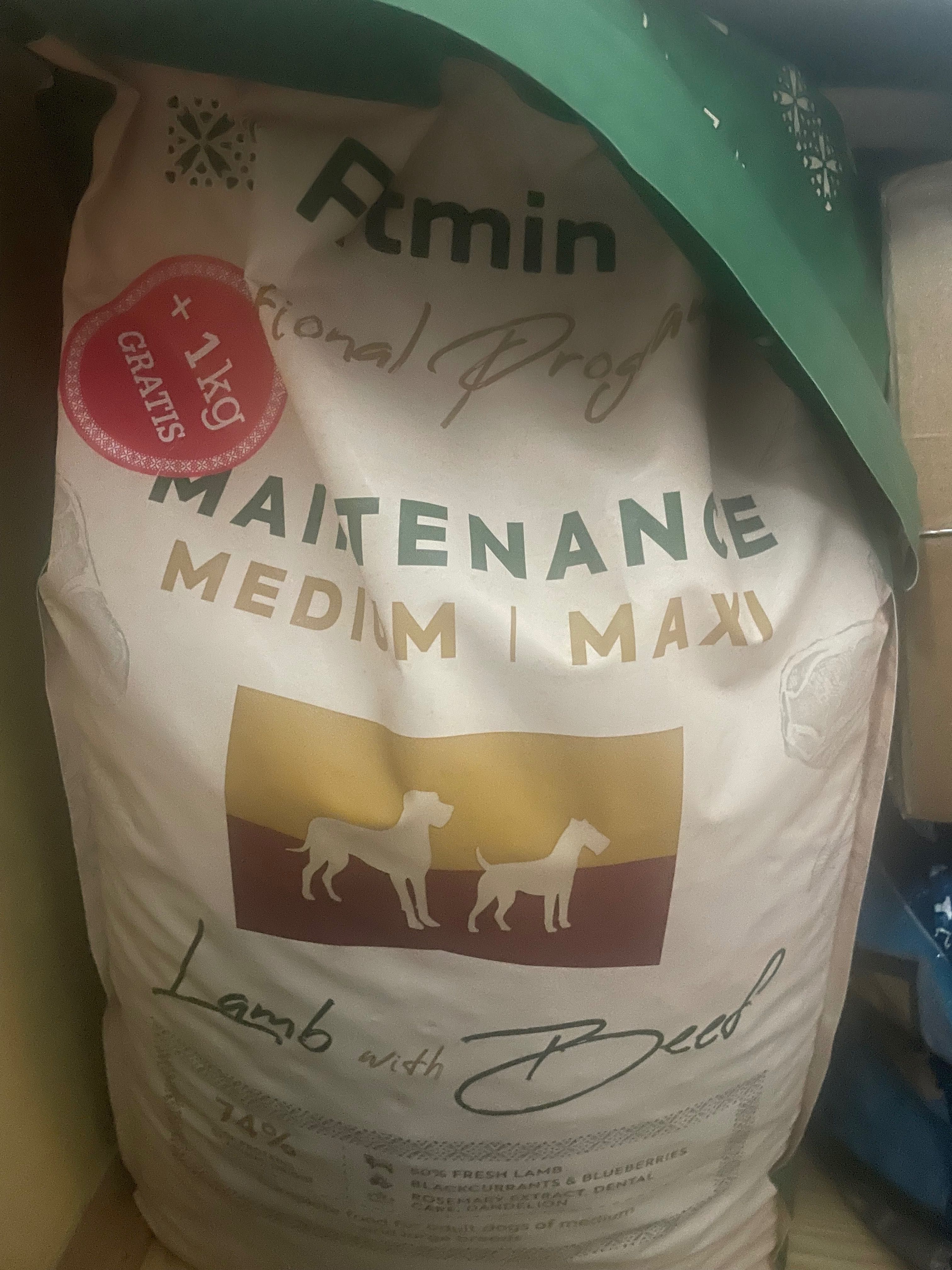 Fitmin Maintenance Lamb Beef 12kg + 1 kg gratis