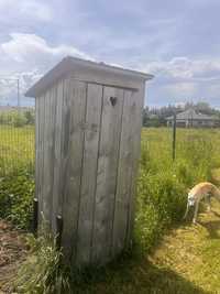 Drewniana toaleta wc na budowe | sławojka | wychodek