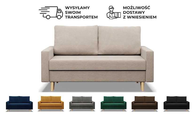 Sofa rozkładana kanapa 2-os funkcja spania SZYBKA DOSTAWA