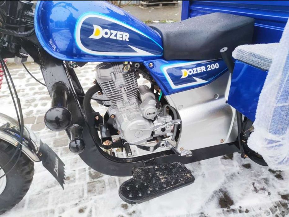 Трицикл бензиновий 200 куб Дозер вантажний муравей Dozer без передплат