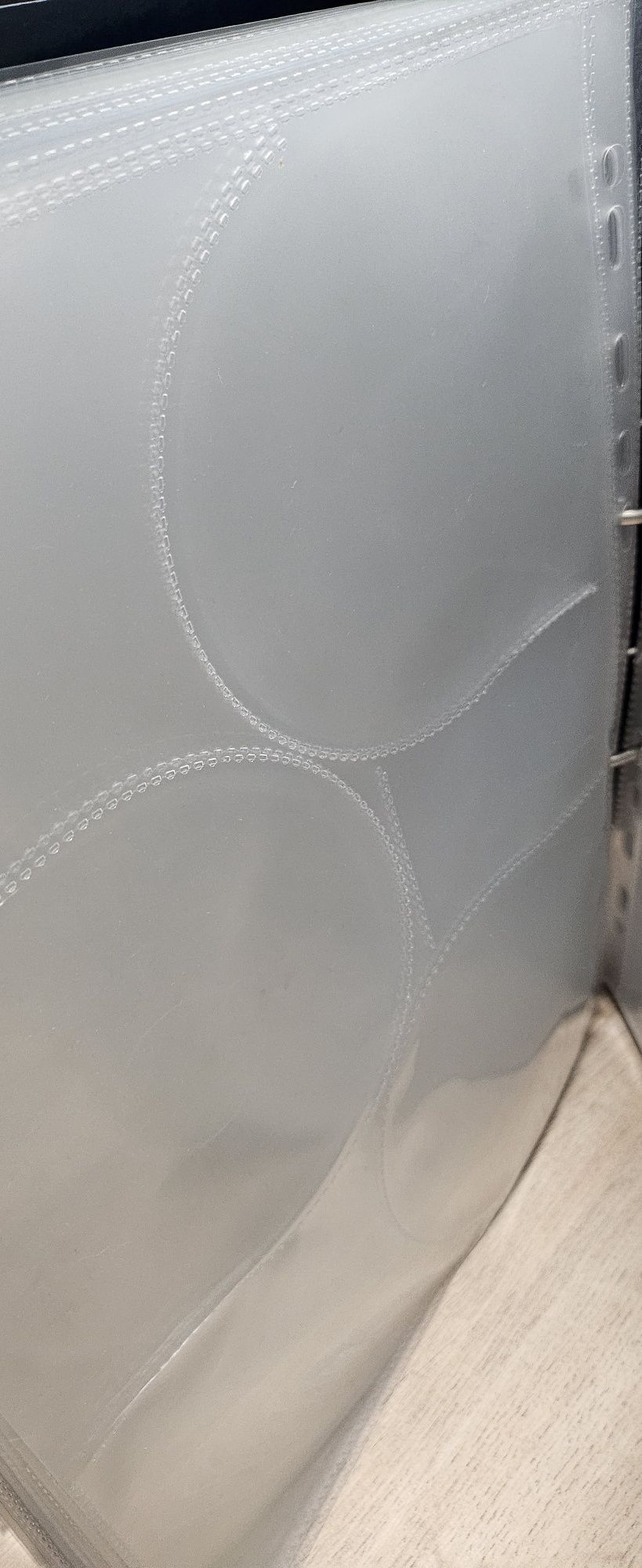 Bolsa plástica transparente para 3 cd's