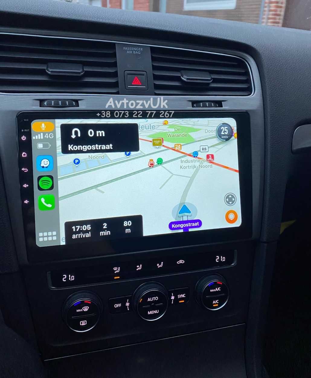 Магнитола GOLF 7 Volkswagen Гольф VW Tesla 2 дин TV CarPlay Android 14