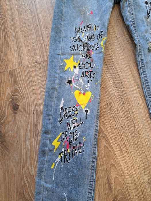 Spodnie jeansy rurki 36 s