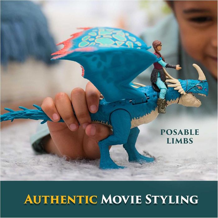 Dreamworks Dragons How to Train Your Dragon Deadly Nadder and Astrid