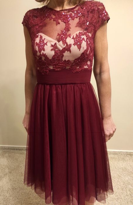 Sukienka suknia na wesele koronka elegancka wieczorowa bal S Riccovero