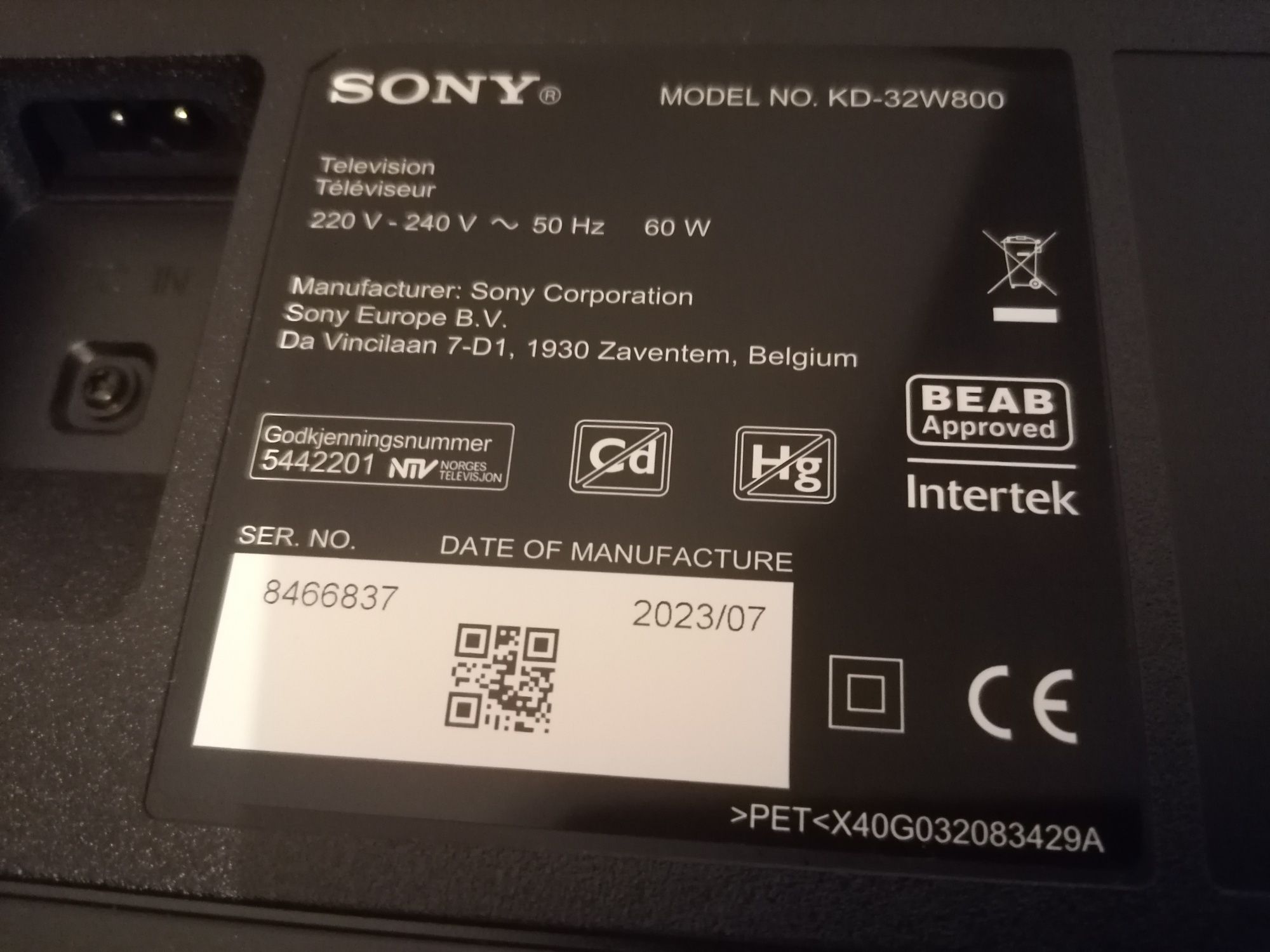 TV Sony Android c/ menos de 1 ano