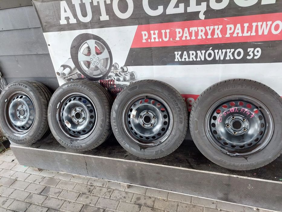 KOŁA OPONY 195/65 R15 FELGI STALOWE 5x112 15&quot; Golf V Leon II OCTAVIA II