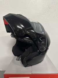 Kask motocyklowy szczękowy stormer turn czarny połysk r. S,M,L,XL,2XL