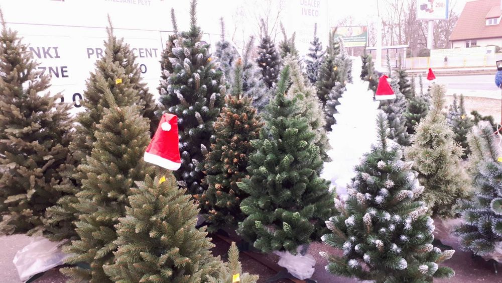 choinka sztuczna ŚWIERK KOLOR polski producent stoisko OKAZJA