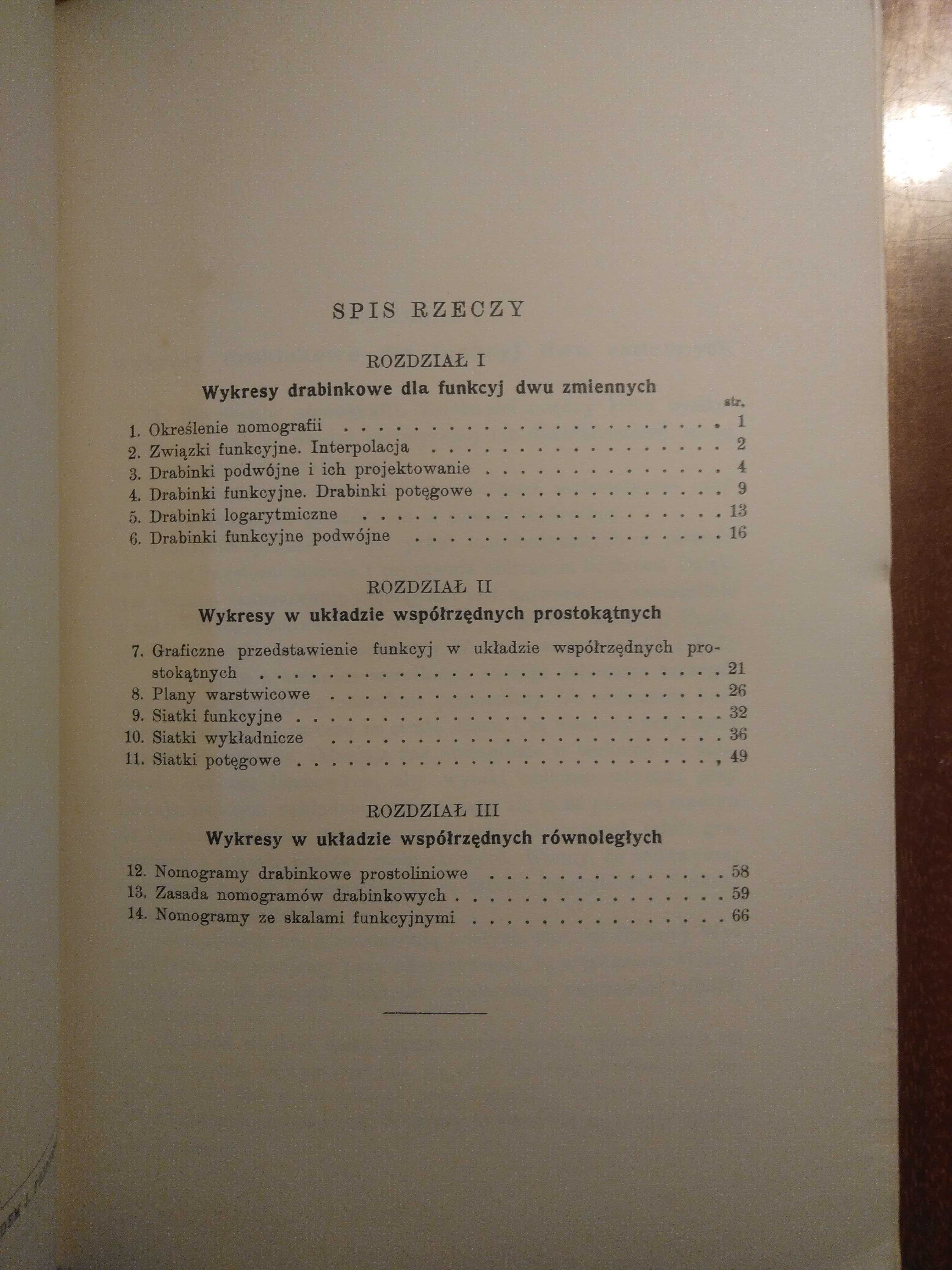 Nomografia - 2 podręczniki - 1937