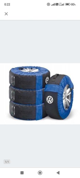 Pokrowce na koła Volkswagen z tkaniny, uniwersalni