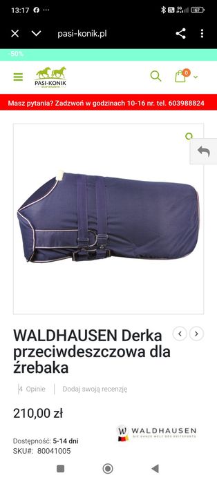 Derka dla źrebaka