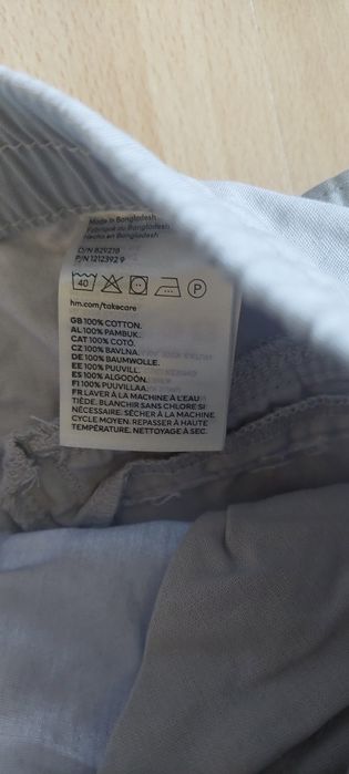 Szerokie spodnie Cargo dla dziewczynki r. 146 H&M